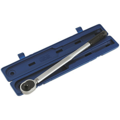 High Precision Calibrated Micrometer Torque Wrench with 3/4" Drive and Flip Reverse Ratchet