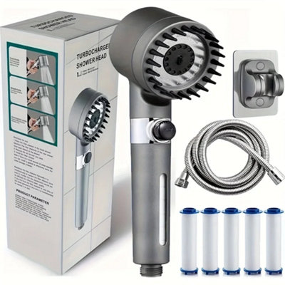 High Pressure 4-in-1 Shower Head 3 Spray Modes