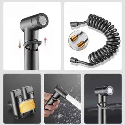 Handheld Bidet Sprayer – Stainless Steel, Pressurized Toilet Cleaner With 1.5m Hose, No-Drill Wall Mount
