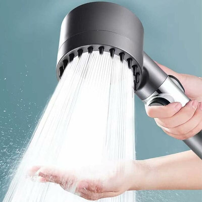 High Pressure Shower Head, Bathroom Shower Head 4 Adjustable Modes, Anti Limescale Massaging Shower Head