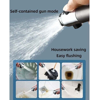 High Pressure Shower Head, Bathroom Shower Head 4 Adjustable Modes, Anti Limescale Massaging Shower Head