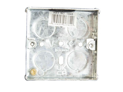 High-Quality 1-Gang Metal Back Box with Adjustable Lugs for Safe Electrical Installations