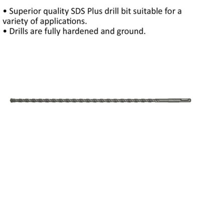 High-Quality 10 x 450mm SDS Plus Drill Bit for Smooth and Efficient Drilling