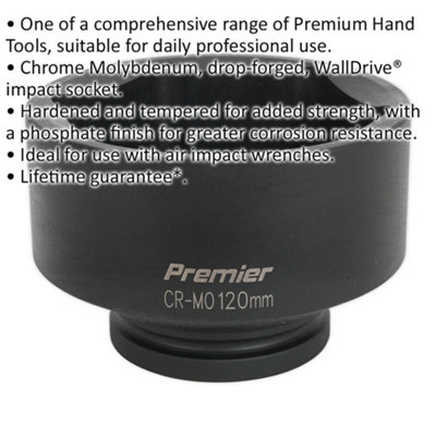 High-Quality 120mm Forged Impact Socket - 1 Inch Drive for Heavy-Duty ...