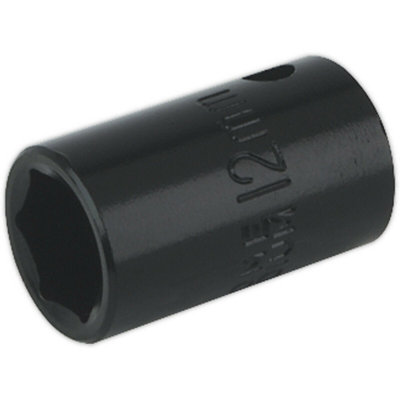 High-Quality 12mm Forged Impact Socket - 3/8 Inch Drive Chrome-Vanadium Tool