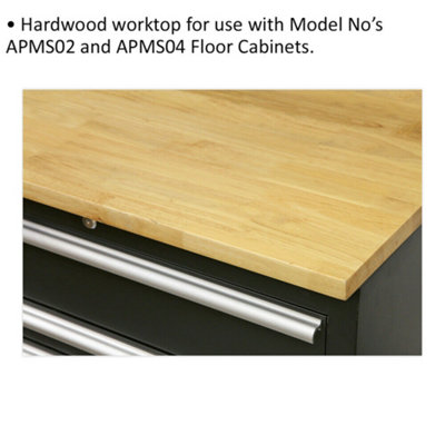 High-Quality 1550mm Hardwood Worktop for Modular Floor Cabinets