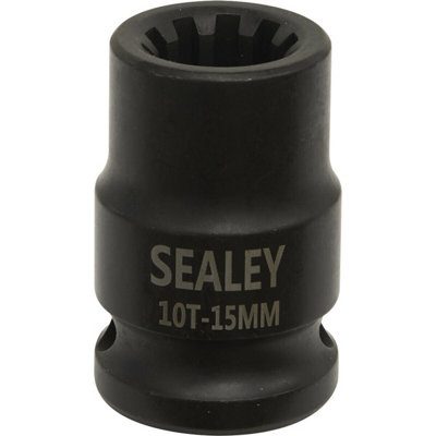 High-Quality 15mm Brake Caliper Socket - 1/2" Drive - 10-Point Profile for Automotive Use