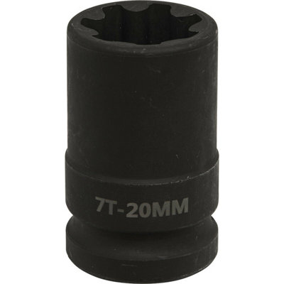 High-Quality 20mm Brake Caliper Socket - 1/2" Drive with 7-Point Profile for Audi S5 and More