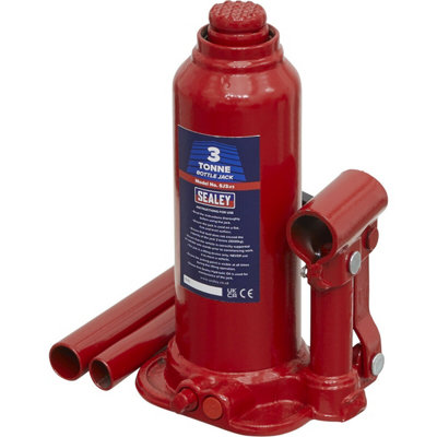 High-Quality 3 Tonne Bottle Jack with Machine Welded Base and Reservoir for Maximum Stability