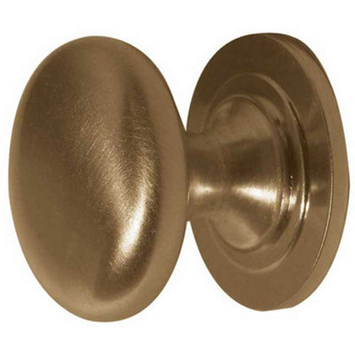 High-Quality 32mm Satin Brass Cupboard Knob for Elegant Furniture - Kitchen Cabinet Knob