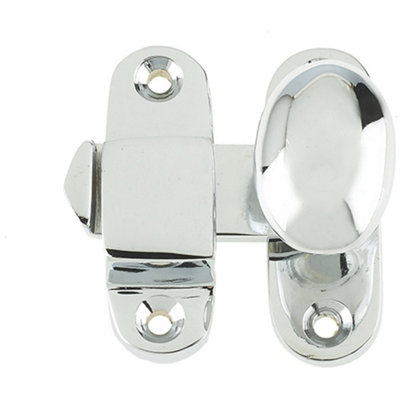 High-Quality 51mm Polished Chrome Showcase Catch by Frelan Hardware - Cupboard Door Catch