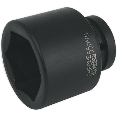 High-Quality 55mm Forged Impact Socket - 1 Inch Drive for Professional Wrench Use
