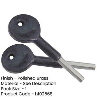 High-Quality 75mm Locking Sash Stop Keys for Enhanced Security - Window Fastener