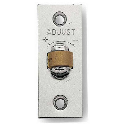 High-Quality Adjustable Rollerbolt Catches with Brass Roller - 36mm Satin Nickel Finish