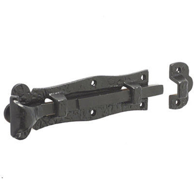 High-Quality Antique Straight Bolts - 200mm Black Fasteners for Superior Durability - Door Bolt Lock