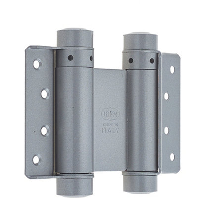 High-Quality Double Action Steel Spring Hinge - 175mm Grey Finish - Door Hinges