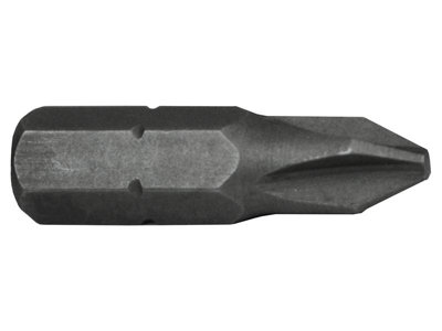 High-Quality Faithfull Phillips S2 Grade Steel Screwdriver Bits - Pack of 3 - 25mm