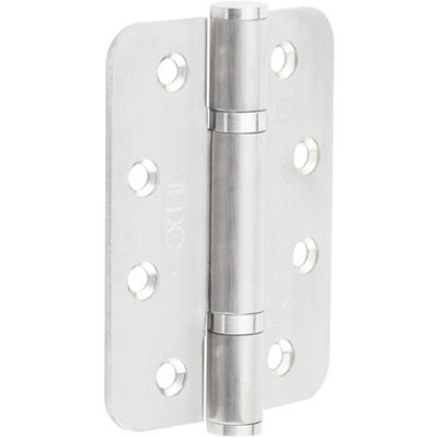 High-Quality Grade 13 Radiused Polymer Bearing Hinges in Satin Stainless Steel Finish - 30/60 Fire Door Hinge