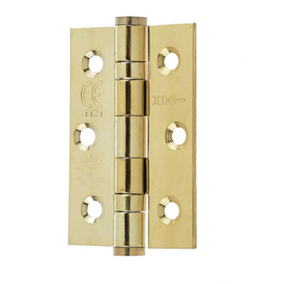 High-Quality Stainless Steel Grade 7 Ball Bearing Hinge 76x50mm with Brass Finish - Door Hinges