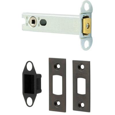 High Security Heavy Duty Tubular Deadbolts in Dark Bronze Finish - Door Bolt