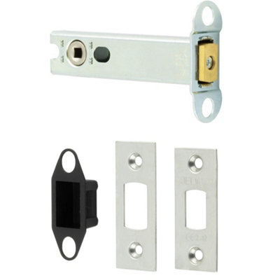 High Security Heavy Duty Tubular Deadbolts in Satin Stainless Steel - Door Bolt