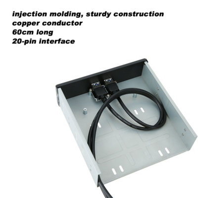 High-Speed 2-Port USB 3.0 Hub with 20-Pin Optical Disk Drive Front Panel