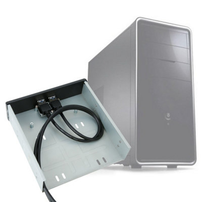 High-Speed 2-Port USB 3.0 Hub with 20-Pin Optical Disk Drive Front Panel