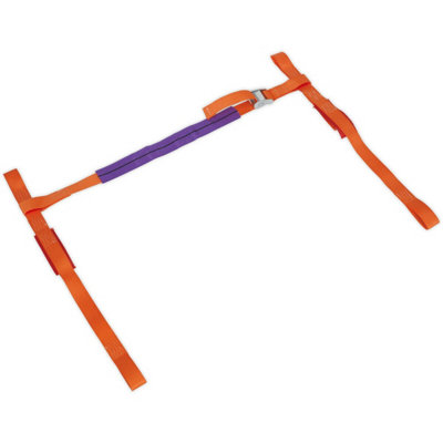 High-Strength 35mm Motorcycle Handlebar Cam Buckle Tie Down Strap - 700KG Capacity