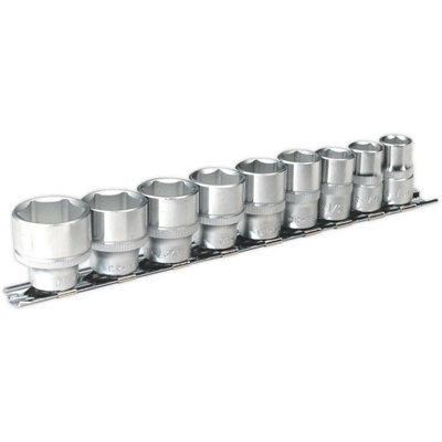 High Torque 9 Piece Socket Set - 3/8