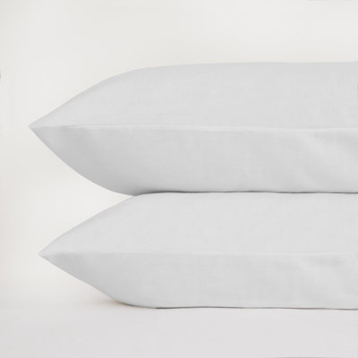 Highams 4 x Soft Polycotton Housewife Pillowcase Set, White - 50 x 75cm