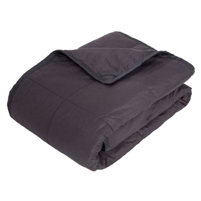 Highams Weighted Blanket Quilted Grey, 125 x 150 cm - 4kg