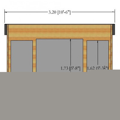 Highclere Shiplap Summerhouse Garden Sun Room Approx 10 x 10 Feet - 4