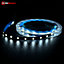 Highdecora LED Strip Light 5m with Tunable Remote and UK Power Plug, Warm White to Cool Daylight, Dimmable Adhesive Design