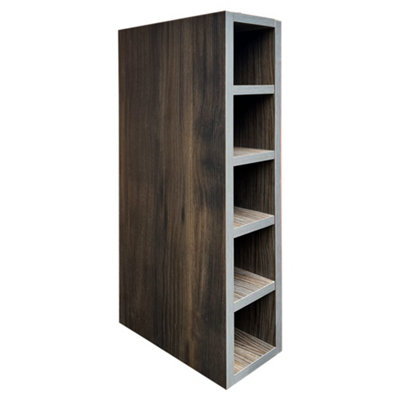 Highdecora Wine Rack Cabinet Base or Wall Unit Made with 18mm MFC (Dark Brown)