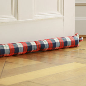 Highland Plaid Fabric Draught Door Excluder H90mm x L840mm