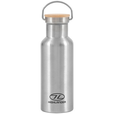 Highlander 500ml Campsite Bottle Silver