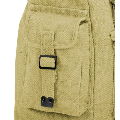 Highlander Large Pocketed Web Backpack Beige