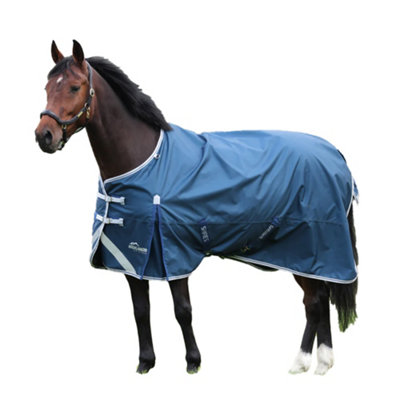Highlander Original Lite 50g Standard Neck Horse Turnout Rug Ocean Blue ...