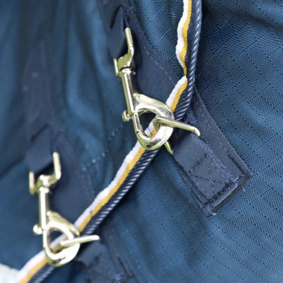 Highlander Plus Combo Neck Lite Horse Turnout Rug Navy (6 6