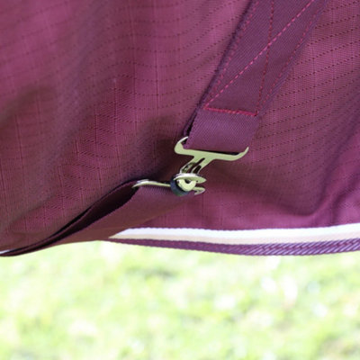 Highlander Plus Standard-Neck 100g Horse Turnout Rug Maroon (5)