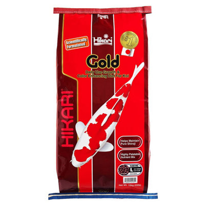 Hikari 10kg Gold Floating Pellets For Koi And Pond Fish, Large