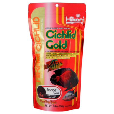 Hikari Cichlid Gold Large Fish Food - Nutrient-Rich Formula for Healthy ...