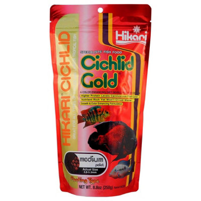 Hikari Cichlid Gold Medium Fish Food - 100g - Nutrient-Rich Formula for ...