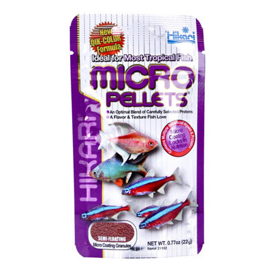 Hikari Micro Pellet Fish Food 22G - Nutritional Formula for Healthy ...