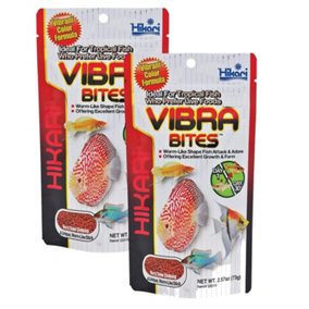 Hikari Vibra Bites Tropical Fish Food - 73g 2 PACK