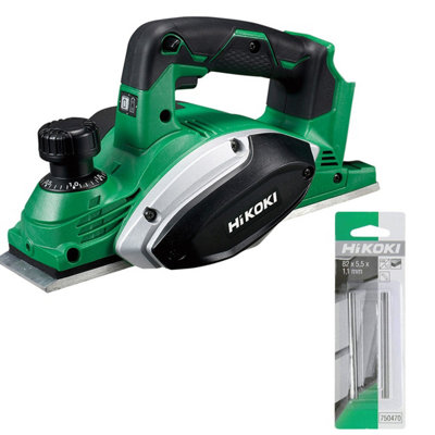 HiKOKI P18DSLW4Z Cordless Planer 18v Plane 2mm Depth Inc X2 Extra Blades BARE