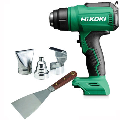 HiKOKI RH18DAW4Z 18v Cordless Battery Heat Gun 550 C LCD Display + Scraper Tool