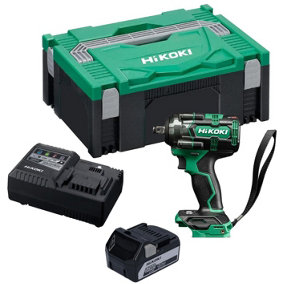 HiKOKI WR18DH Brushless 1/2 Impact Wrench  350nm Inc x1 5AH Battery and Case