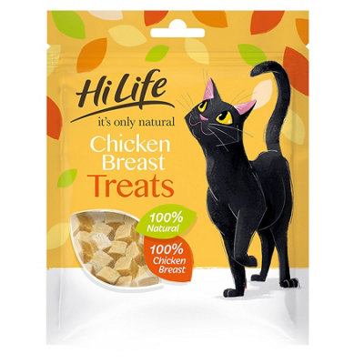 Hilife It's Only Natural Cat Chicken Breast Treats 30g (Pack of 8)