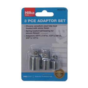 Hilka 3 Piece Socket Adapter Set